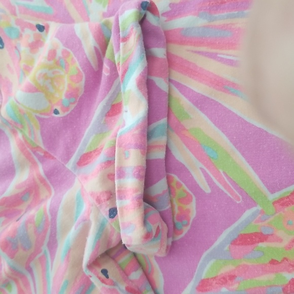 Lilly Pulitzer Flamingo Pink Tropical Multi Color Cuffed Sleeve Dress - Picture 5 of 7